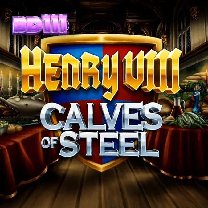 Henry 8th Calves of Steel স্লট গেমের একটি দৃশ্য যেখানে রাজা অষ্টম হেনরিকে ফিটনেস পোশাকে দেখা যাচ্ছে।